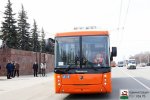 Уфа. В городе состоялась презентация низкопольного троллейбуса местного производства